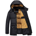 Load image into Gallery viewer, Mens Black and Velvet Padded Jacket
