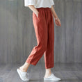 Load image into Gallery viewer, Pure Cotton Cropped Trousers 
