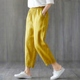 Load image into Gallery viewer, Pure Cotton Cropped Trousers
