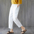 Load image into Gallery viewer, Pure Cotton Cropped Trousers
