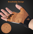 Load image into Gallery viewer, Leather Half Finger Gripping Gloves  Full Finger Gloves| Half Finger Gloves
