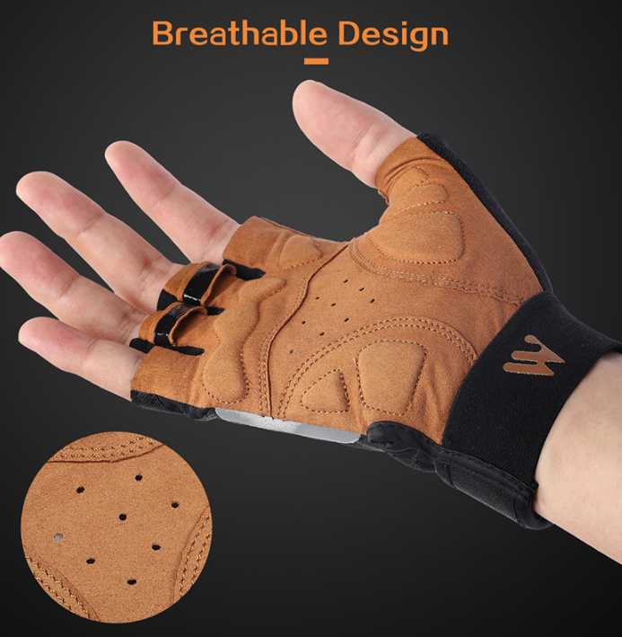 Leather Half Finger Gripping Gloves  Full Finger Gloves| Half Finger Gloves