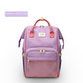 Load image into Gallery viewer, Maternity Bag| mother and Child Carrier bag, Purple and Smoke Pink 
