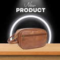 Load image into Gallery viewer, Mens Wash Bag Pu Leather by station road home plus
