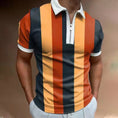 Load image into Gallery viewer, Men's Polo Shirt Striped Printed
