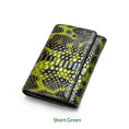 Load image into Gallery viewer, Clutch Wallet Genuine Leather Short Green 
